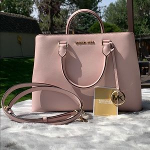 Michael Kors, Large Savannah Satchel Pink Purse